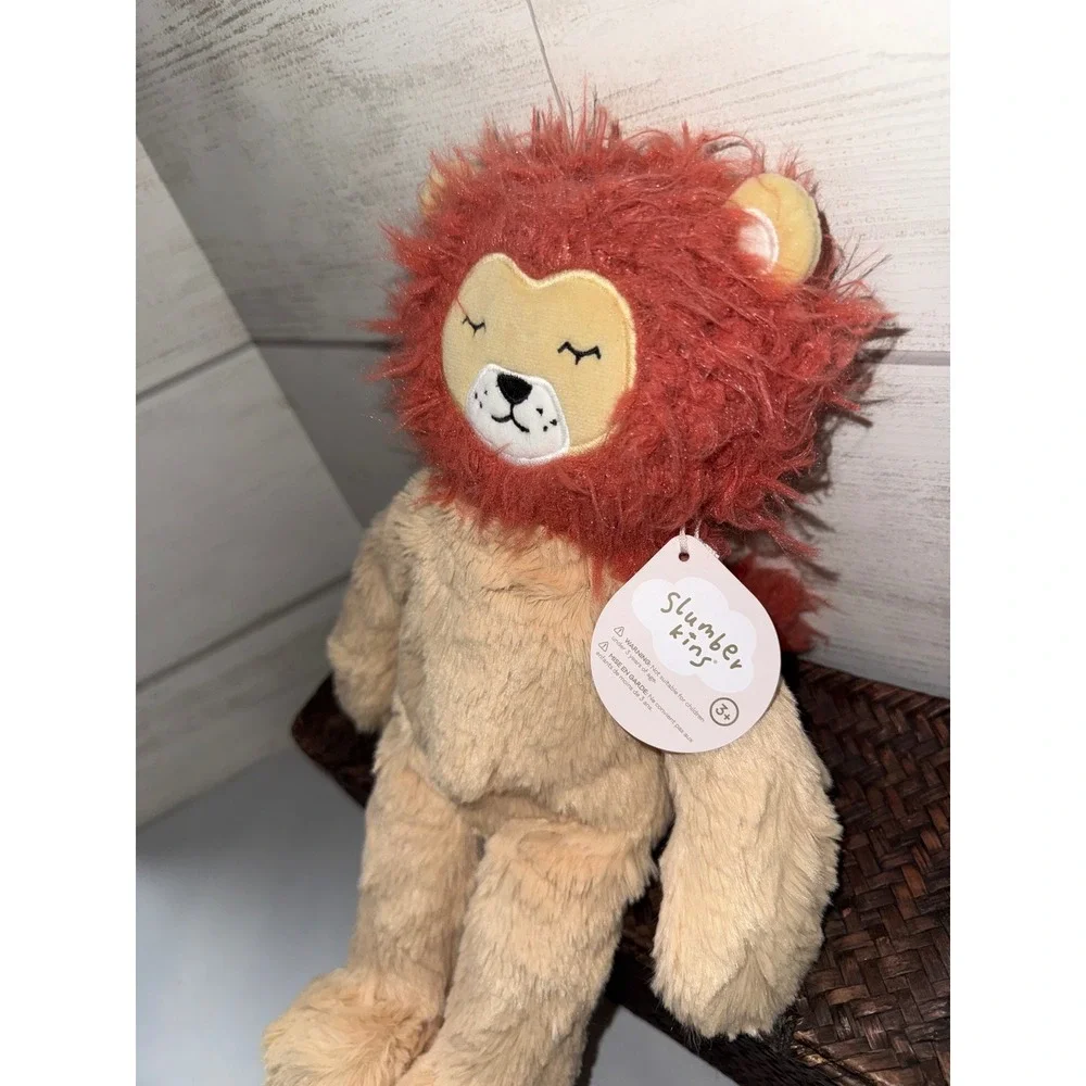 Slumberkins‎ Lion Kin Plush Stuffed Animal Tan Rust Mane Emotional Support  NWT
